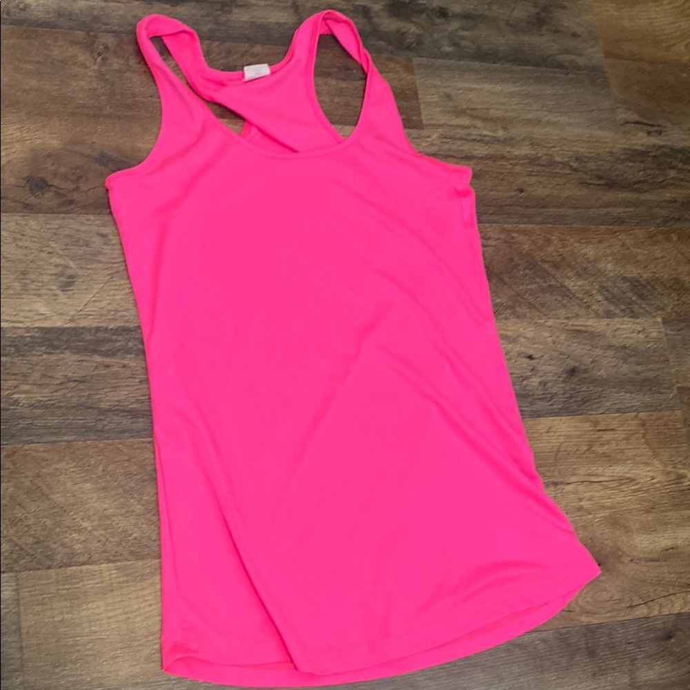Sport-Tek Neon Pink Racerback Tank Top
